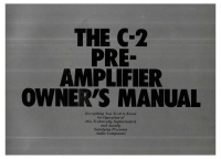 Yamaha C-2 - Owners Manual 